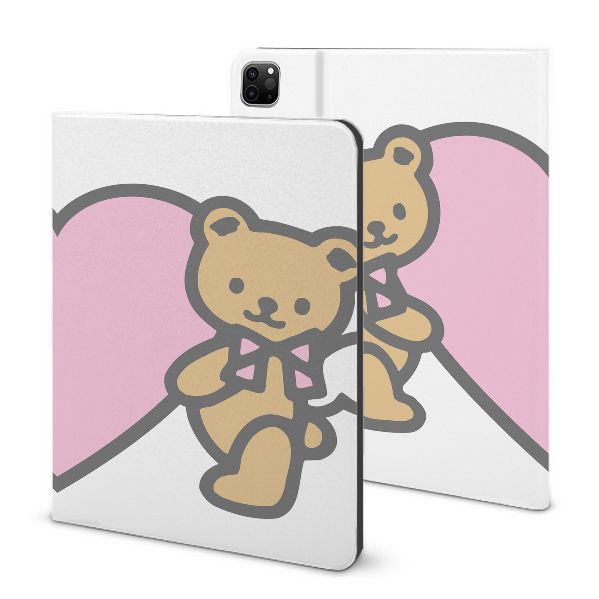 （画像用） Hello Kitty ハローキティ IPad ケース ブック型 PUレザー TPU 耐衝撃 軽量 薄型 ペン収納なし 全面保護 IPad 各モデル対応